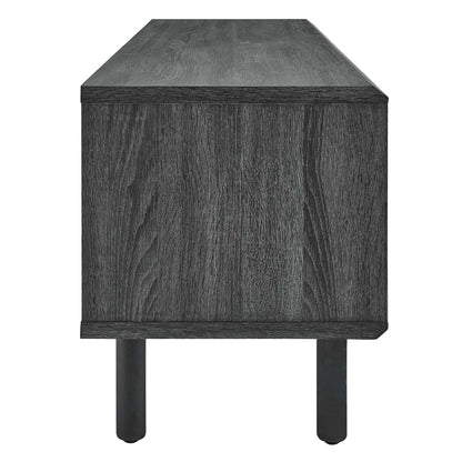 Kurtis TV Stand by Modway in dark wood grain finish, rectangular top and chunky squared legs on Tampa Home & Garden Store