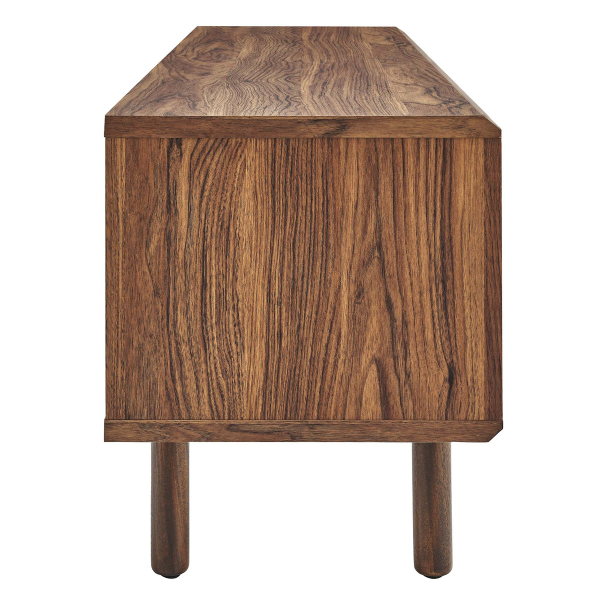 Kurtis TV Stand by Modway; wood cabinet with cylindrical legs on Tampa Home & Garden Store