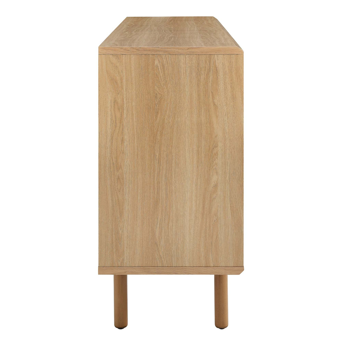 Kurtis 59in Sideboard natural oak finish buffet on slender wooden legs on Tampa Home & Garden Store