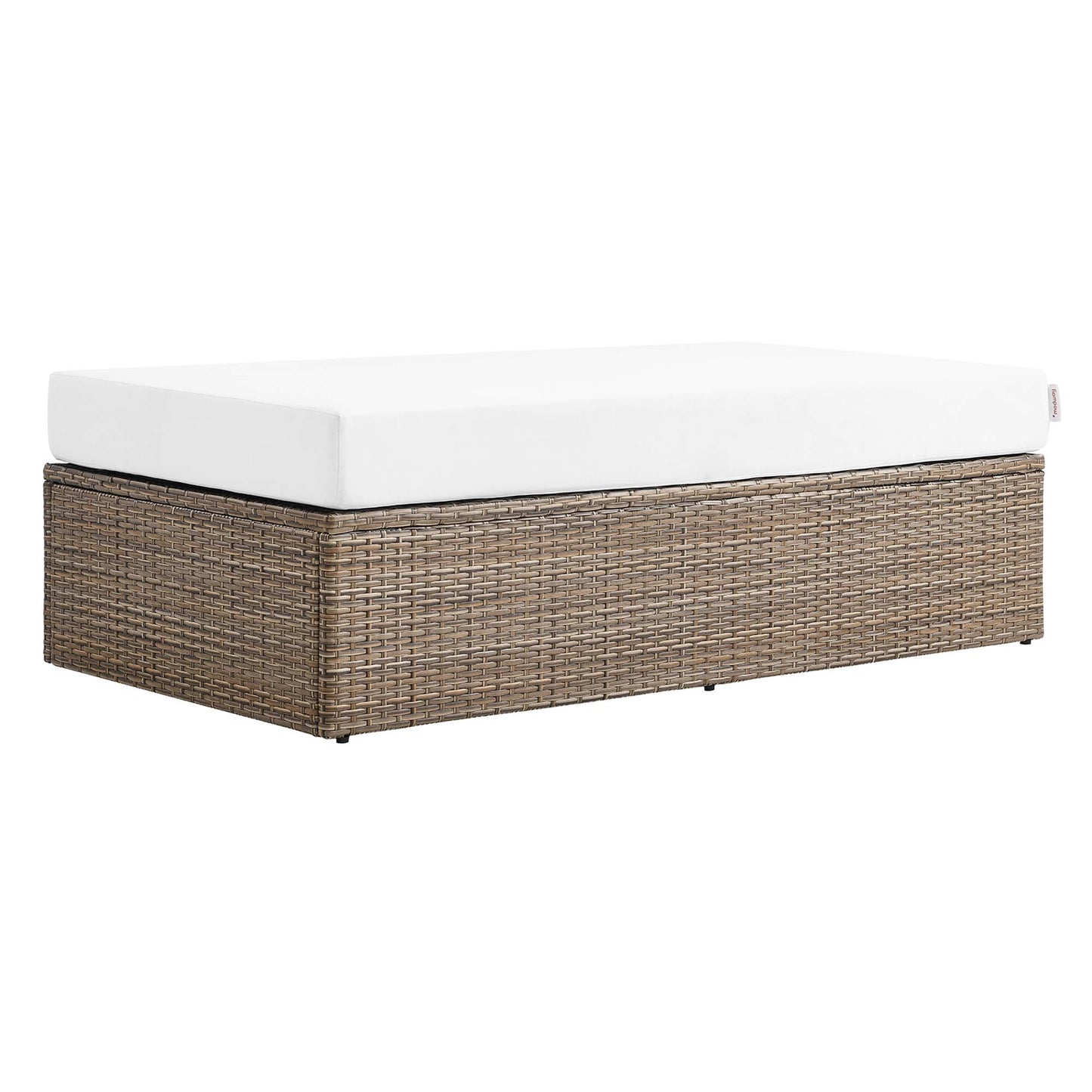 Convene Outdoor Rattan Rectangle Ottoman