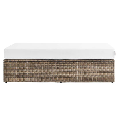 Convene Outdoor Rattan Rectangle Ottoman