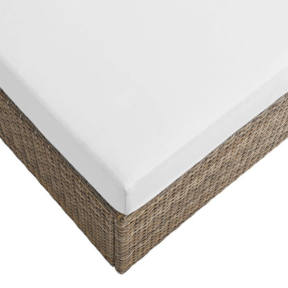 Convene Outdoor Rattan Rectangle Ottoman