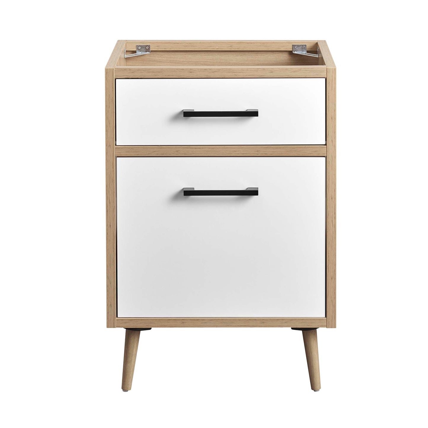 Maverick 24 Inch Bathroom Vanity with an Oak Top