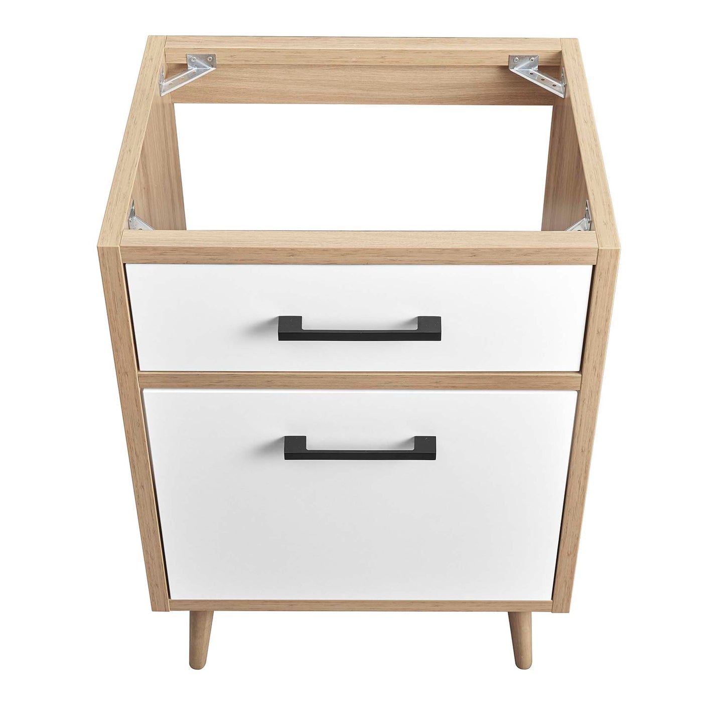 Maverick 24 Inch Bathroom Vanity with an Oak Top