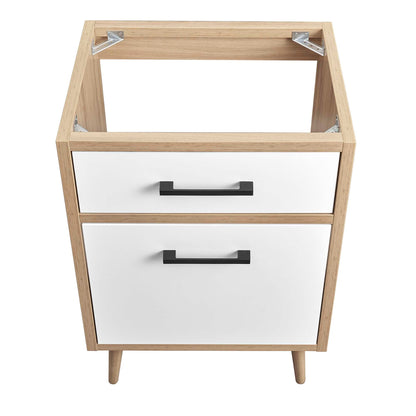 Maverick 24 Inch Bathroom Vanity with an Oak Top