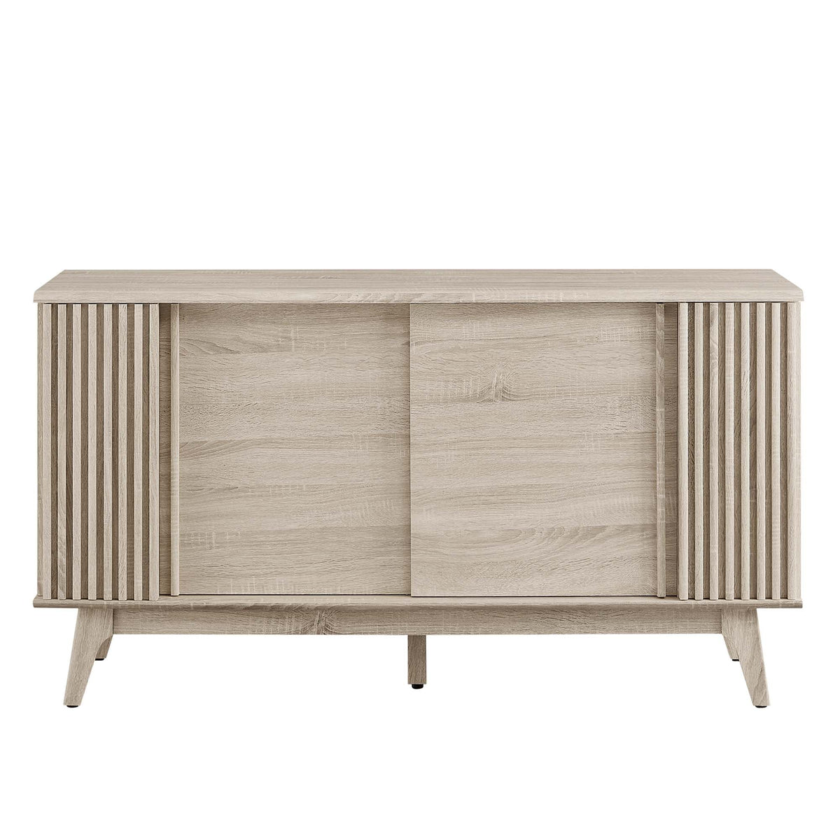 Eudora Sideboard by Modway, living room storage in light oak with vertical slat details on Tampa Home & Garden Store