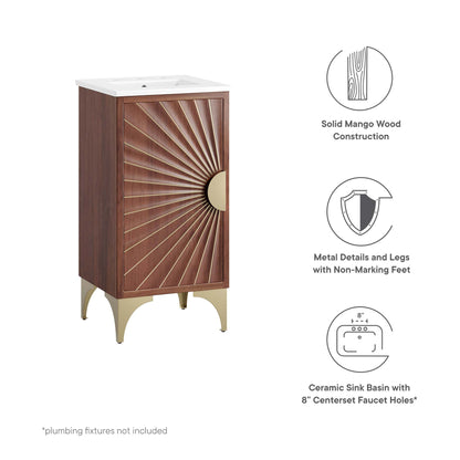 Daylight Mango Wood 18 Inch Bathroom Vanity