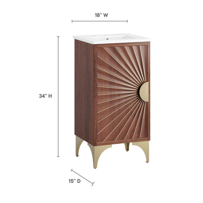 Daylight Mango Wood 18 Inch Bathroom Vanity