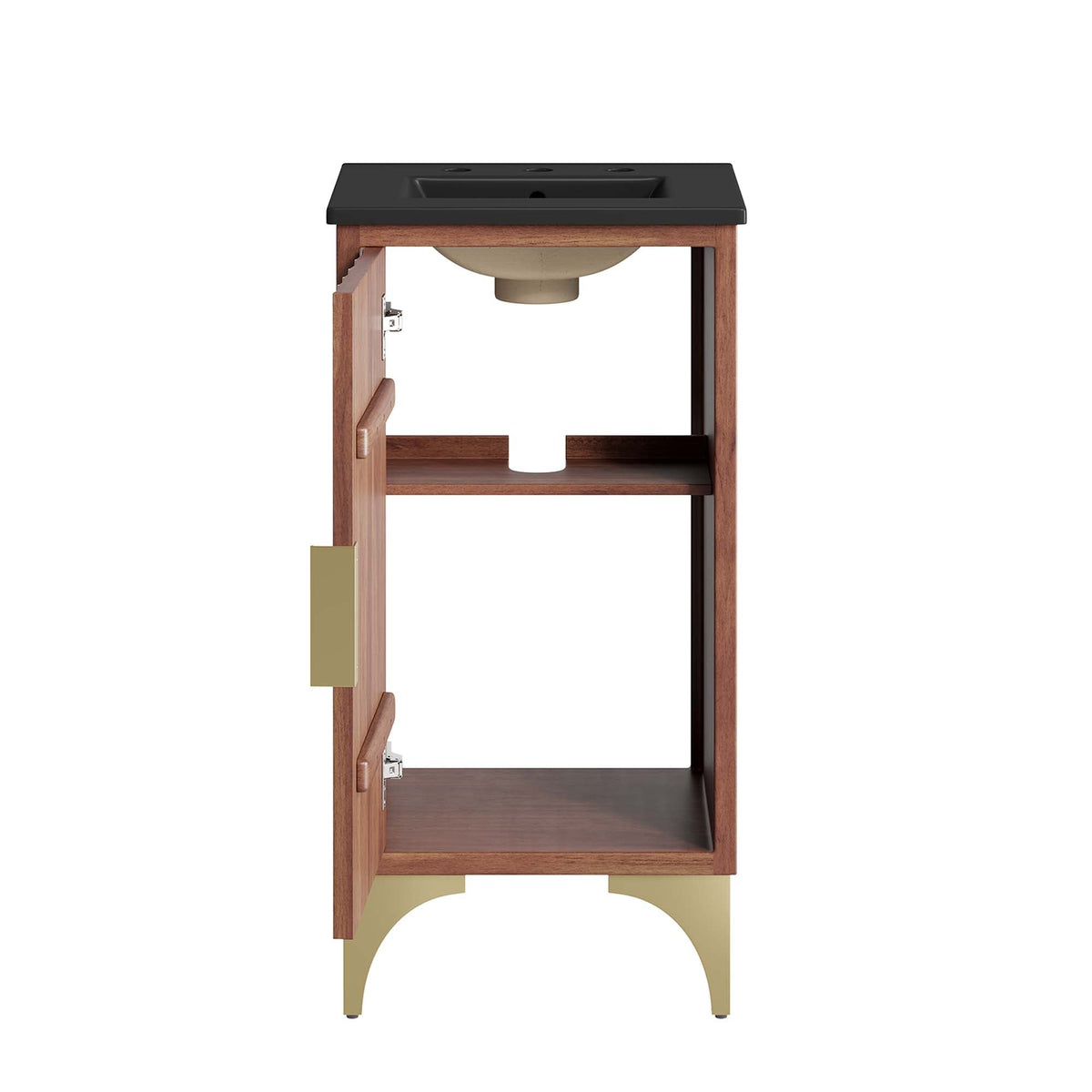 Daylight Bathroom Vanity by Modway with black countertop and wooden frame on Tampa Home & Garden Store