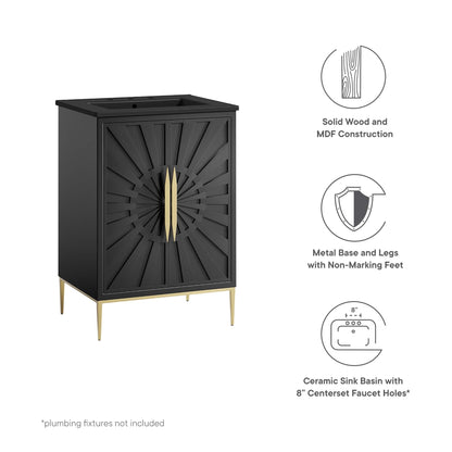 Awaken 24 Inch Bathroom Vanity with Solid Wood