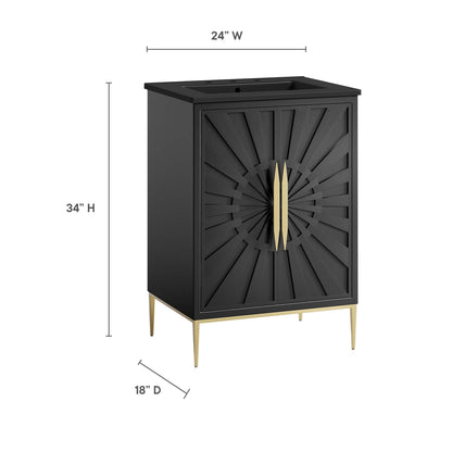 Awaken 24 Inch Bathroom Vanity with Solid Wood