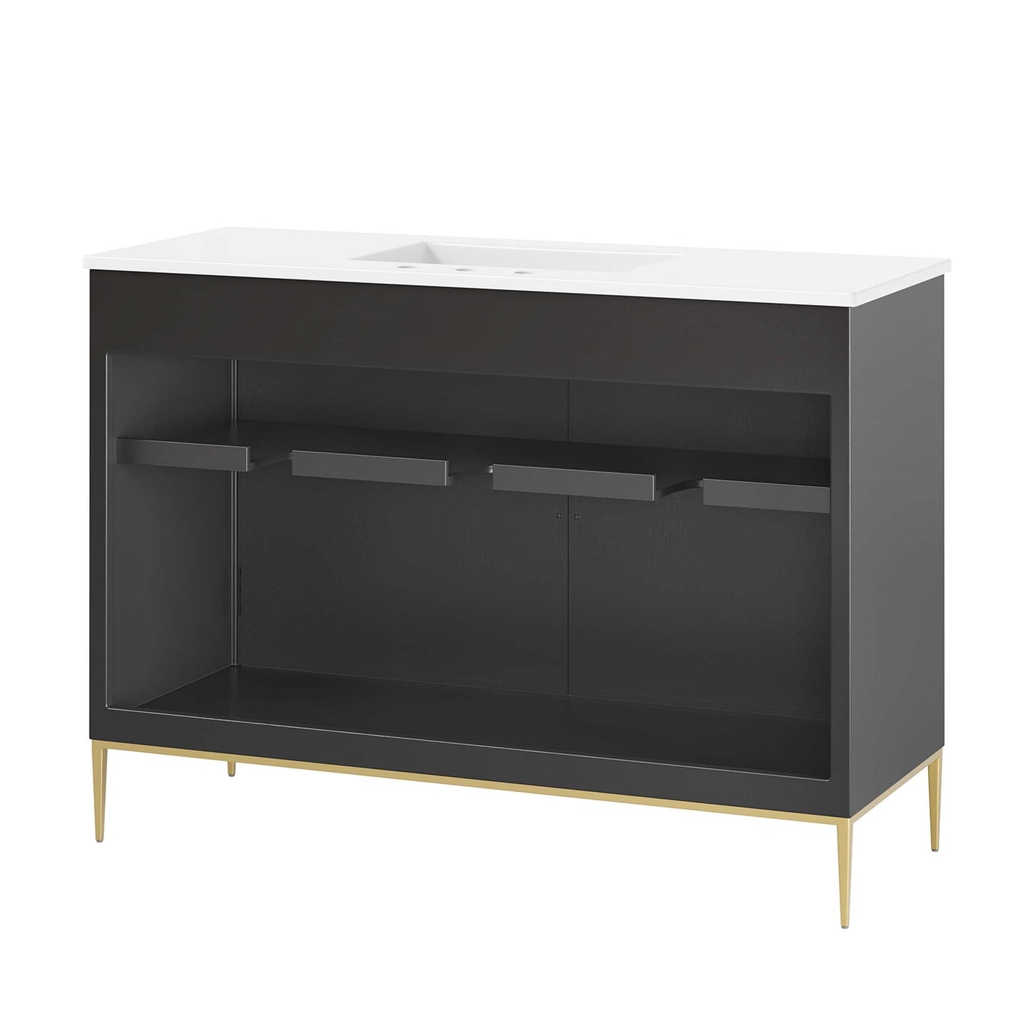Awaken 48 In Double Sink Vanity And Ceramic Top