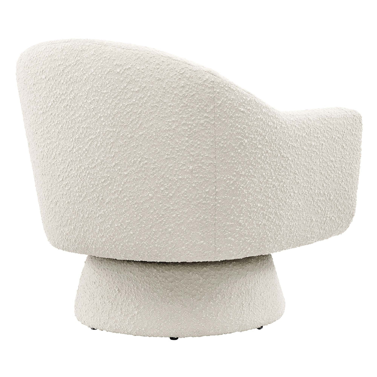 Astral Boucle Fabric Swivel Chair by Modway, cream boucle upholstery, accent furniture on Tampa Home & Garden Store