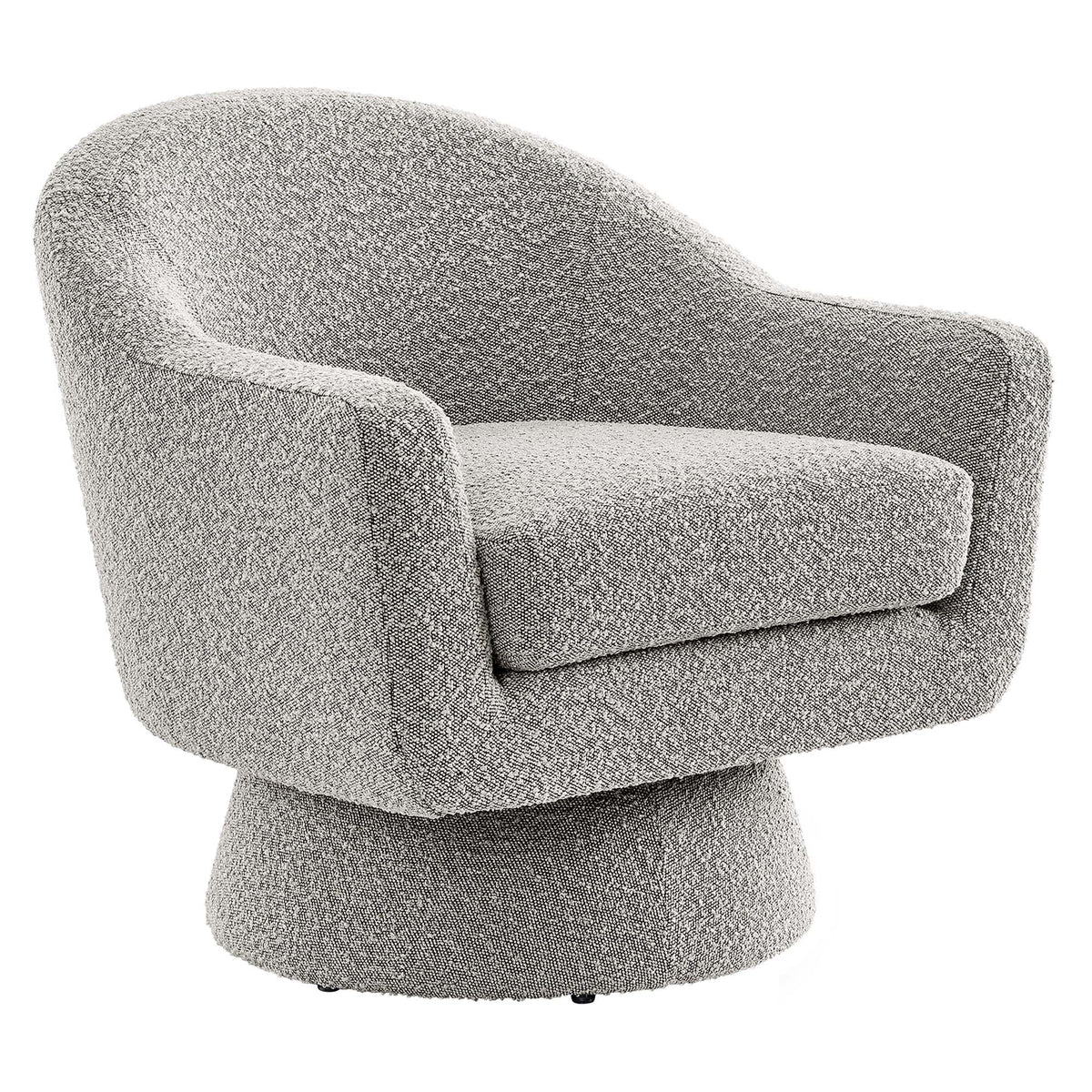 Astral Boucle Fabric Swivel Chair grey boucle, accent chair by Modway on Tampa Home & Garden Store