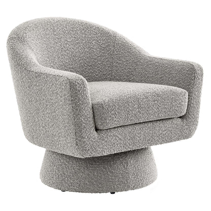 Astral Boucle Fabric Swivel Chair grey boucle, accent chair by Modway on Tampa Home & Garden Store