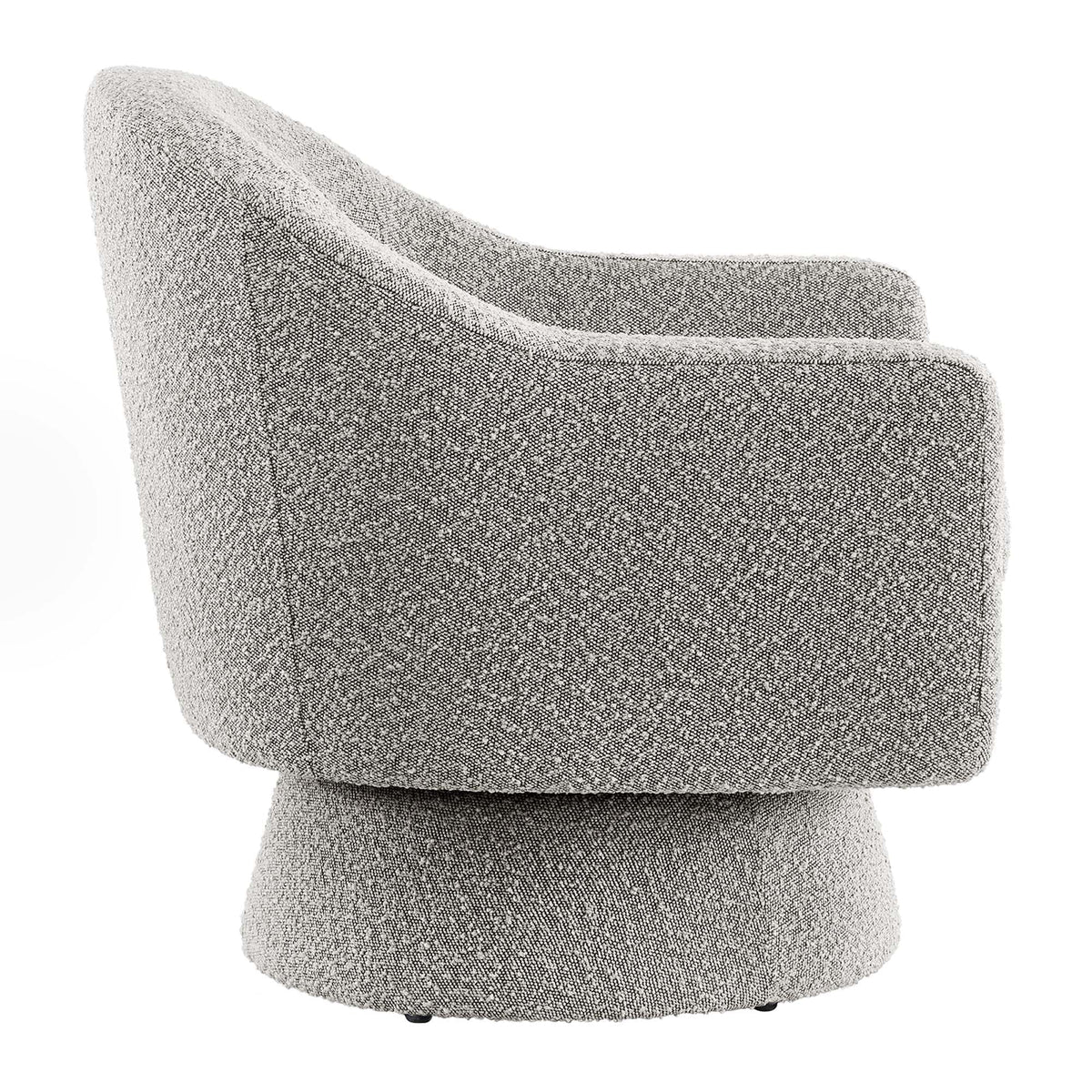 Astral Boucle Fabric Swivel Chair by Modway, gray boucle upholstery, accent furniture on Tampa Home & Garden Store