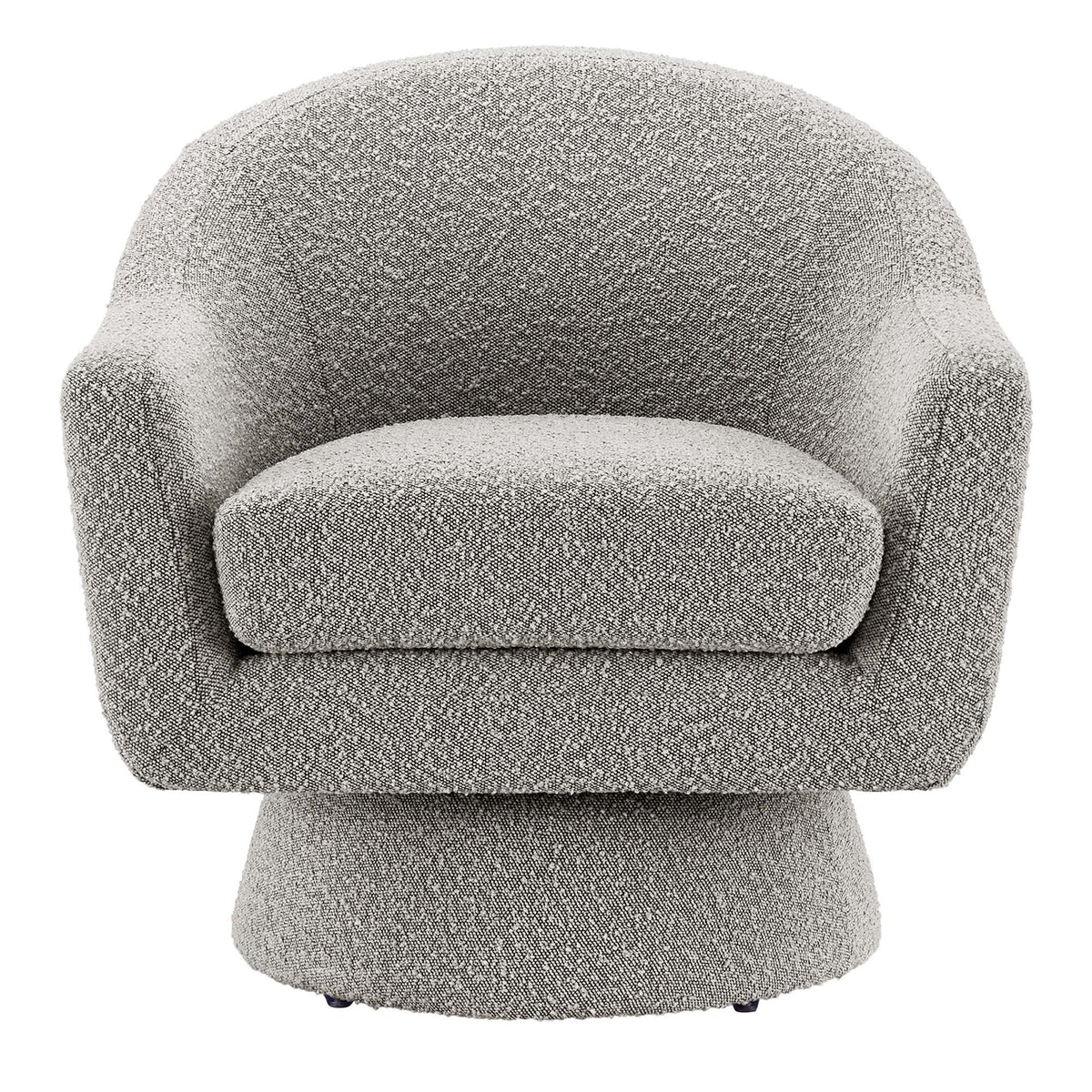 Astral Boucle Fabric Swivel Chair by Modway gray boucle upholstery with rounded back, on Tampa Home & Garden Store