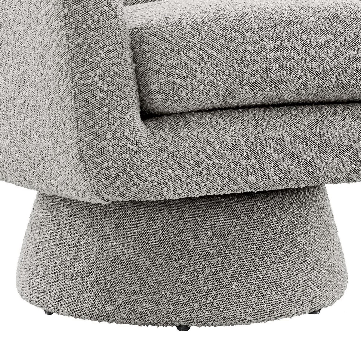 Astral Boucle Fabric Swivel Chair by Modway grey textured boucle upholstery accent chair on Tampa Home & Garden Store