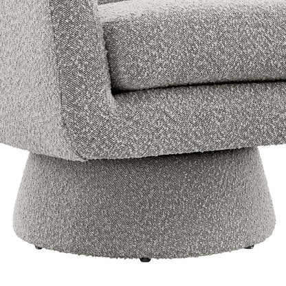 Astral Boucle Fabric Swivel Chair by Modway grey textured boucle upholstery accent chair on Tampa Home & Garden Store