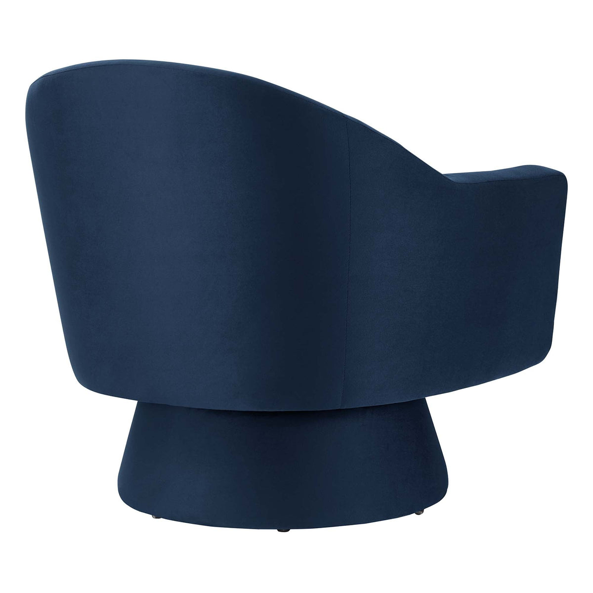 Astral Performance Velvet Swivel Chair navy blue velvet upholstery on Tampa Home & Garden Store