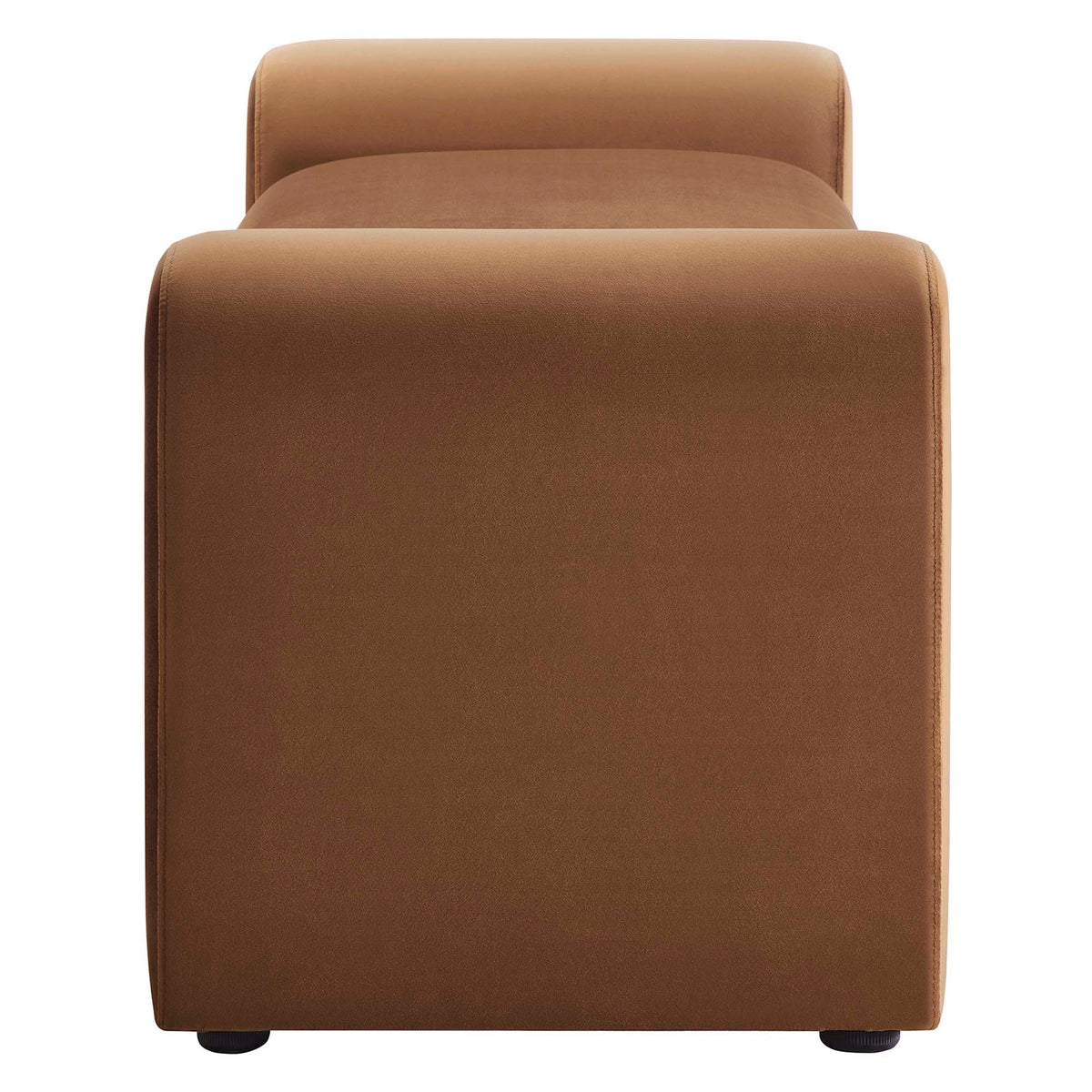 Waverly Performance Velvet Bench by Modway tan brown velvet living room bench on Tampa Home & Garden Store