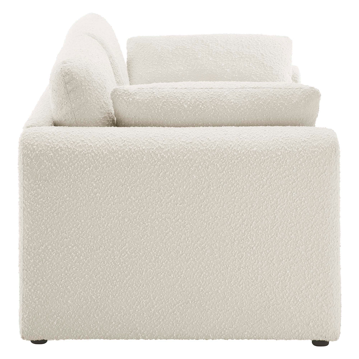Modway Waverly Wavy Boucle Fabric Sofa for Home