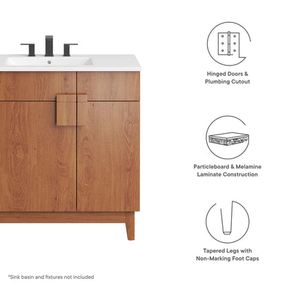Modway Miles 36 Inch Bathroom Vanity Cabinet
