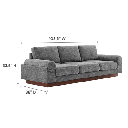 Modway Oasis Upholstered Fabric Sofa for Home