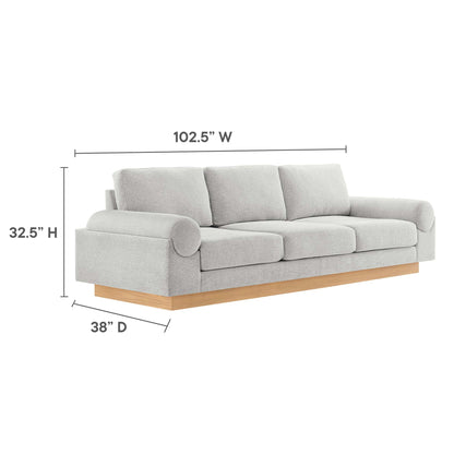 Modway Oasis Upholstered Fabric Sofa for Home