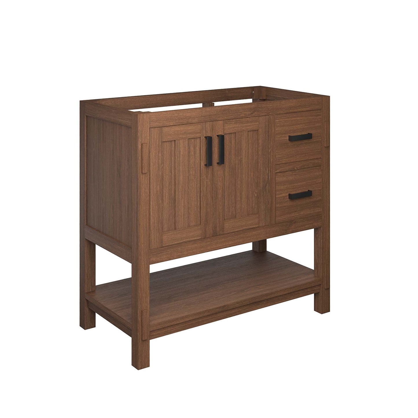 Modway Ashlyn Wood Bathroom Vanity and Cabinet