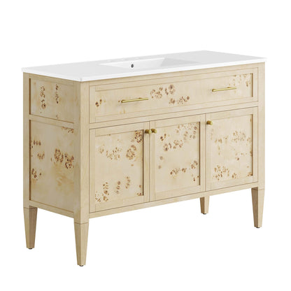 Elysian 48 Wood and Single Sink Bathroom Vanity