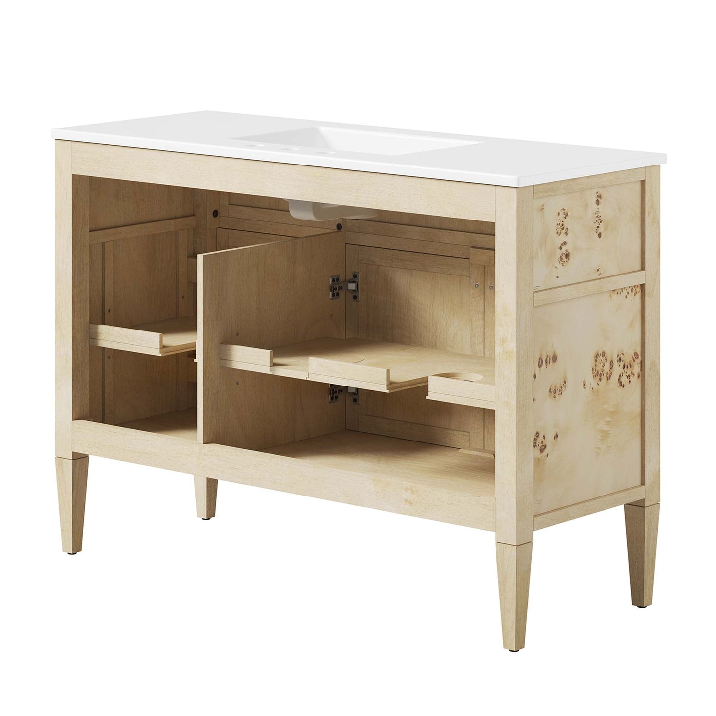 Elysian 48 Wood and Single Sink Bathroom Vanity