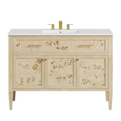 Elysian 48 Wood and Single Sink Bathroom Vanity