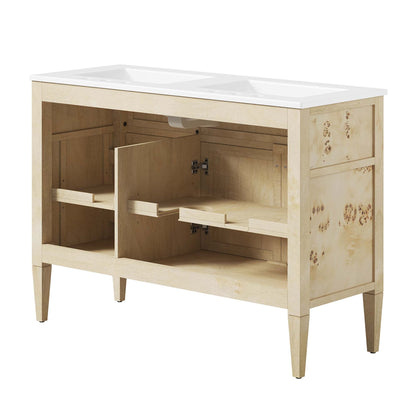 Modway Elysian 48 Inch Double Sink Wood Vanity