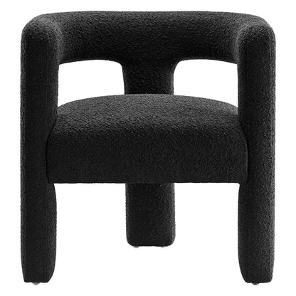 Modern and Elegant Kayla Boucle Upholstered Chair