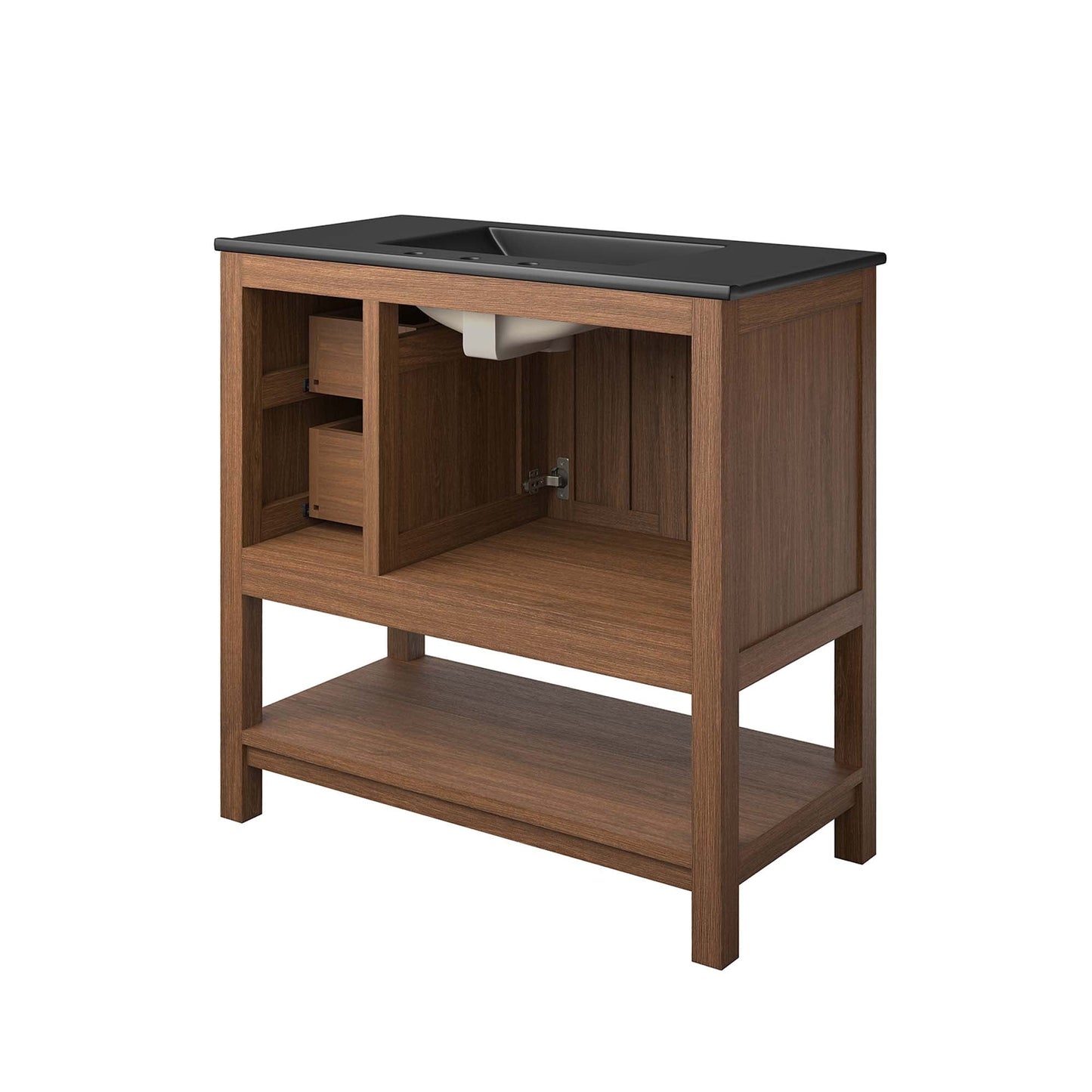 Ashlyn 36 Inch Modern Wood and Storage Vanity