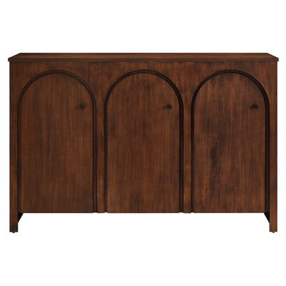 Appia 3-Door Arched Door Sideboard storage cabinet in dark walnut wood by HouseOfZazla on Tampa Home & Garden Store