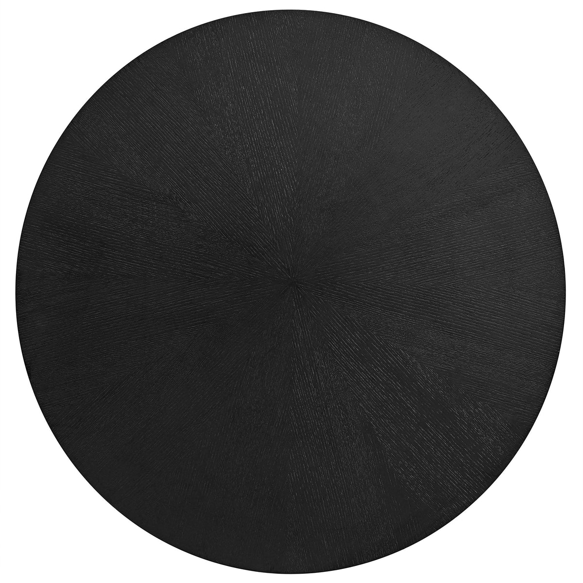 Crossroads Round Wood Coffee Table top in black with subtle wood grain texture by Modway on Tampa Home & Garden Store