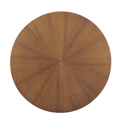Crossroads Round Wood Coffee Table by Modway, brown wood top on Tampa Home & Garden Store