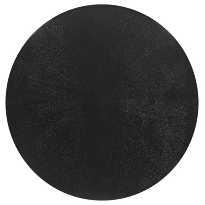 Crossroads 24in round wood side table by Modway, black finish with visible wood grain on Tampa Home & Garden Store