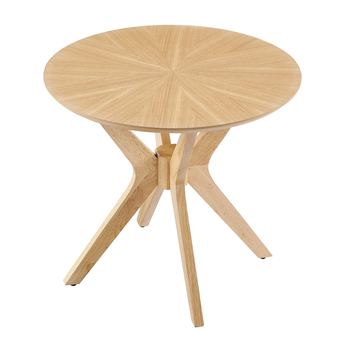 Crossroads 24in Round Wood Side Table with interlocking legs by Modway on Tampa Home & Garden Store