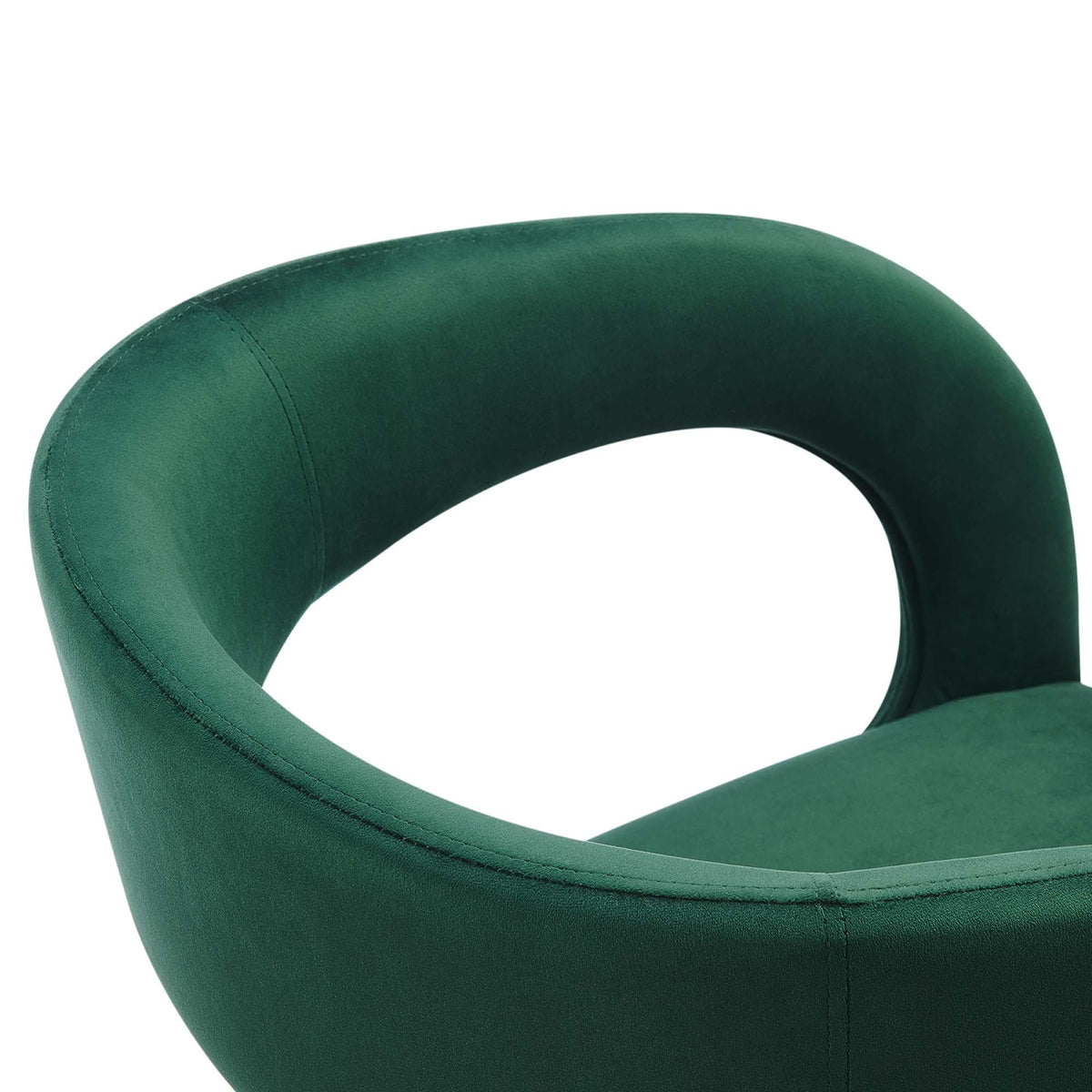 Pinnacle Performance Velvet dining chair backrest in emerald green velvet by Modway on Tampa Home & Garden Store