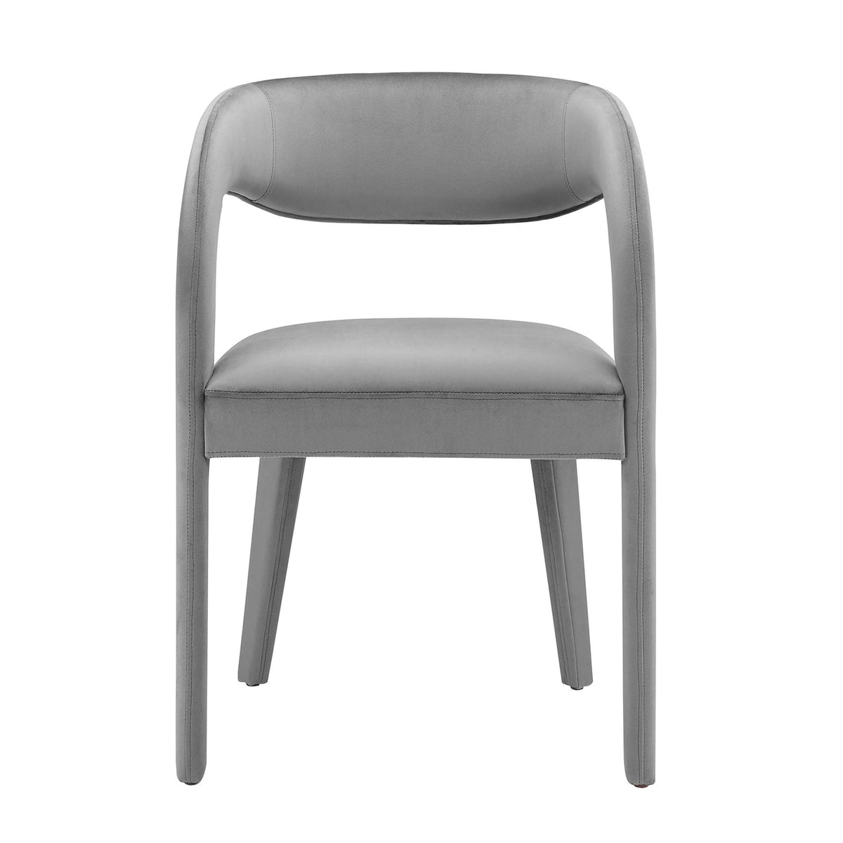 Pinnacle Performance Velvet Dining Chair Set of Two, gray velvet upholstery on Tampa Home & Garden Store