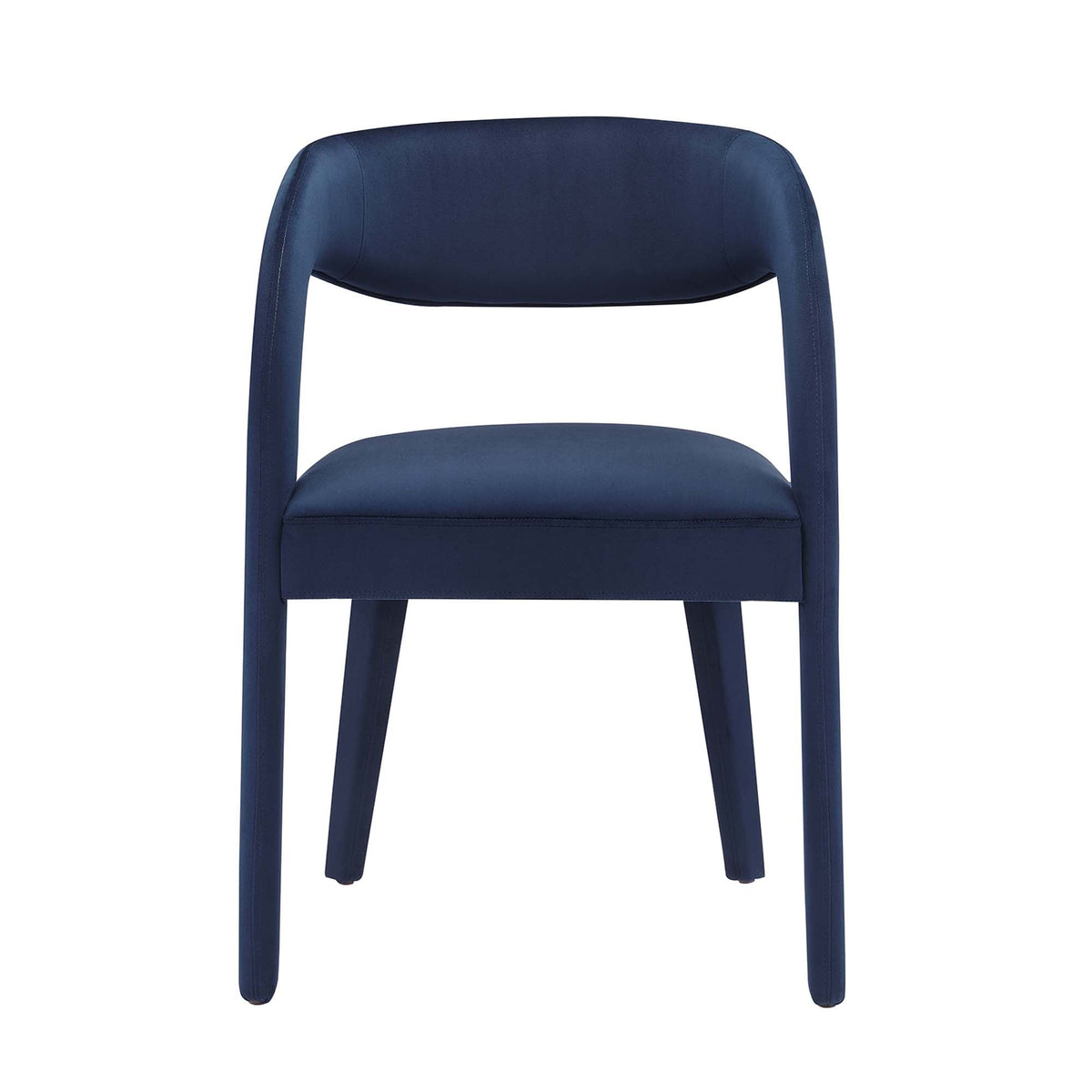 Pinnacle Performance Velvet Dining Chair Set of Two in navy blue velvet by Modway on Tampa Home & Garden Store