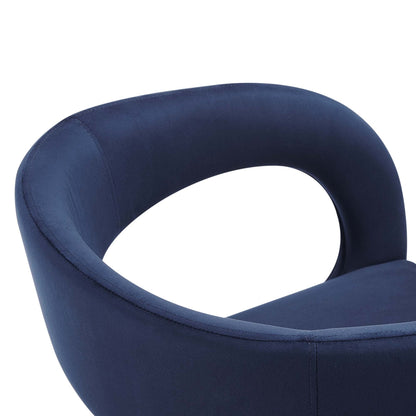 Pinnacle Performance Velvet Dining Chairs blue curved back set of two by Modway on Tampa Home & Garden Store