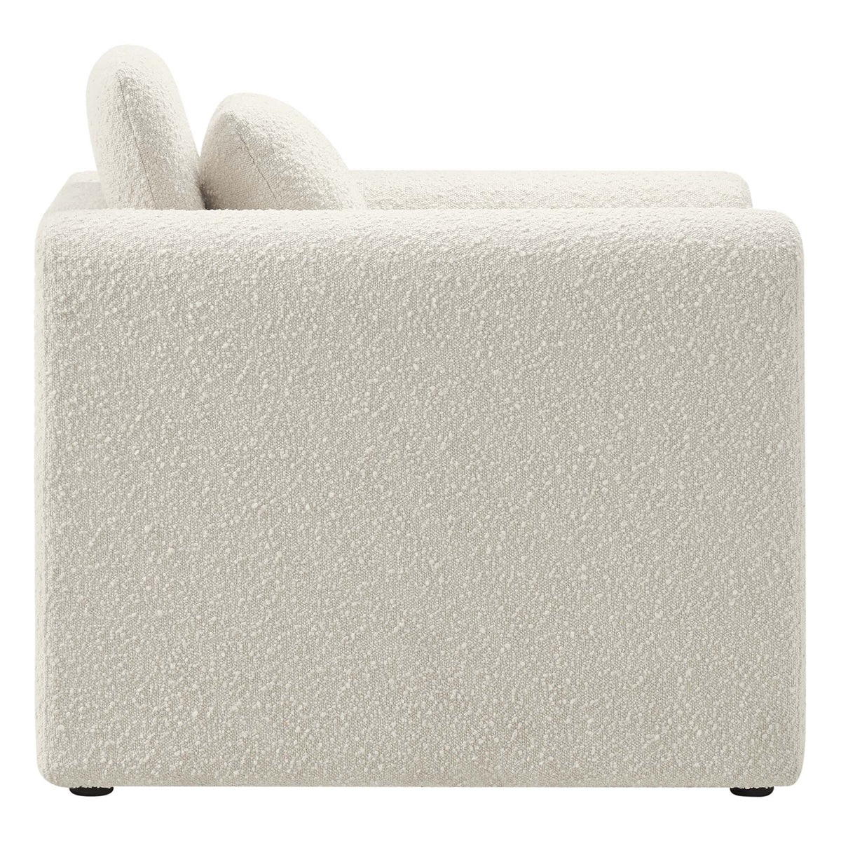 Waverly Boucle Armchair in cream boucle with cushions by Modway on Tampa Home & Garden Store
