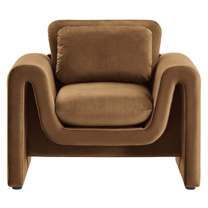 Waverly Performance Velvet Armchair for Home