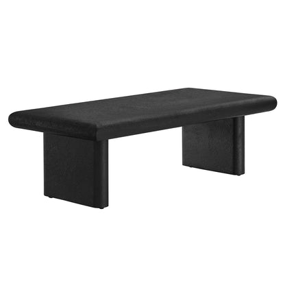 Relic Concrete Textured Coffee Table by Modway, black textured top with chunky legs on Tampa Home & Garden Store