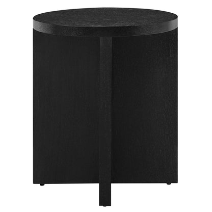 Silas round wood side table black finish by Modway on Tampa Home & Garden Store