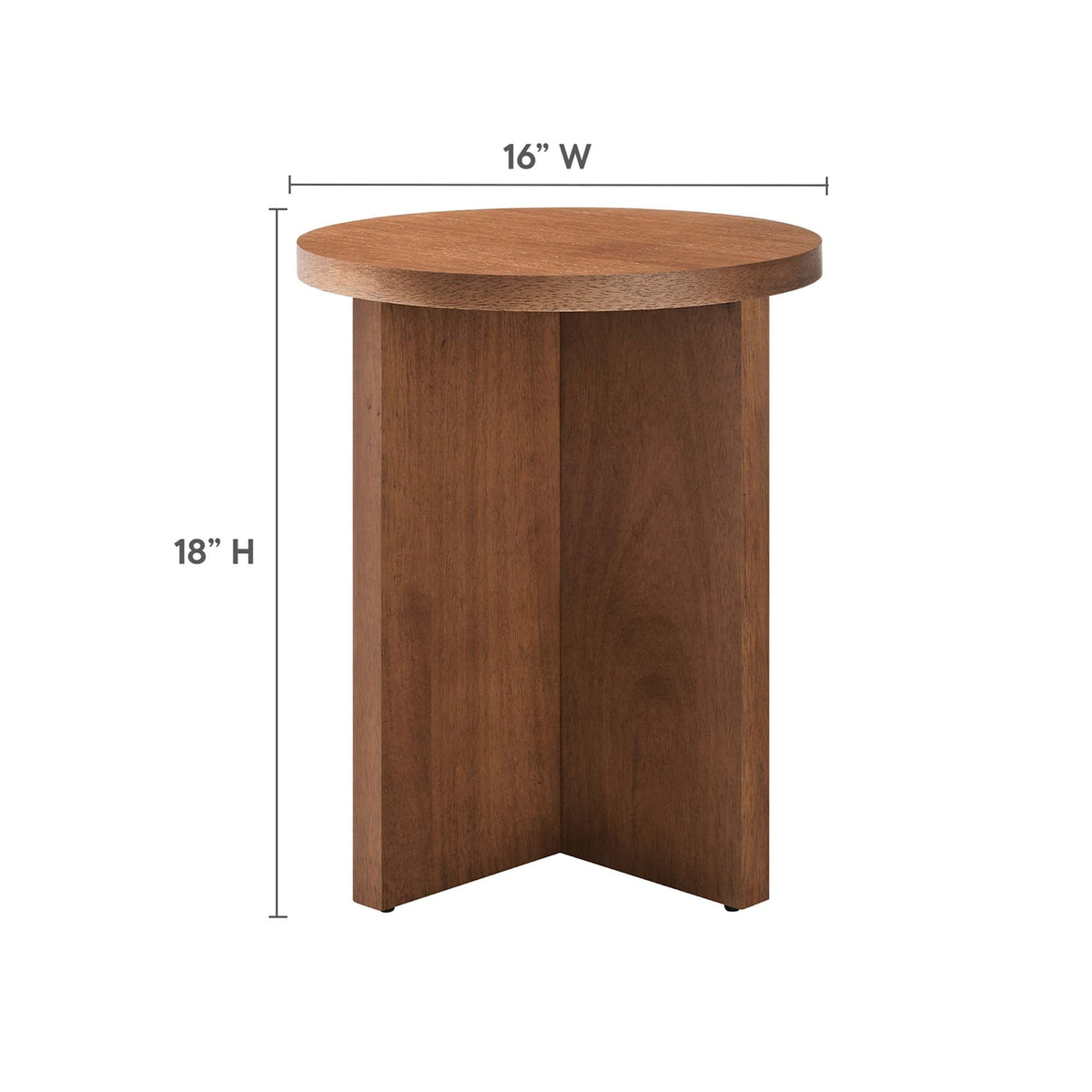 Silas Round Mango Wood Side Table by Modway